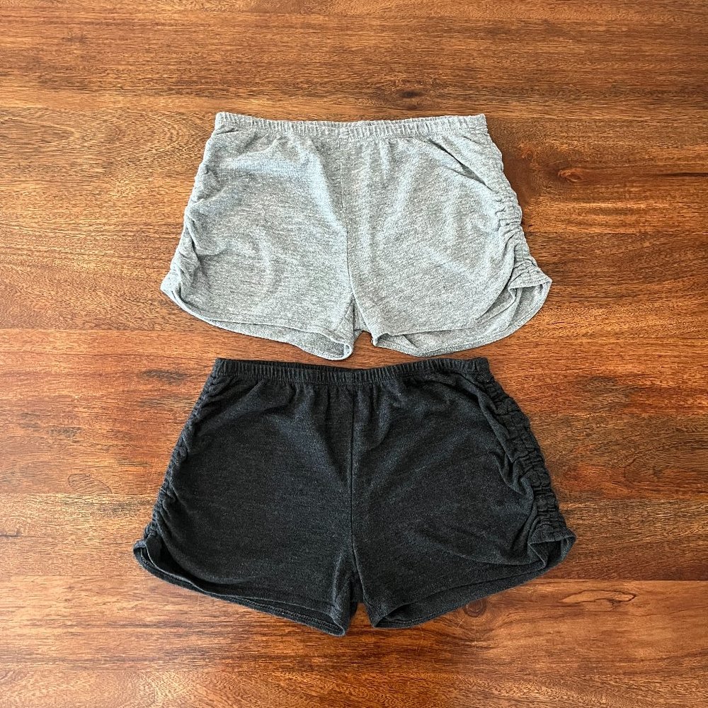 Chaser Shorts Set (2 Pair), Girls Size 8, Grey